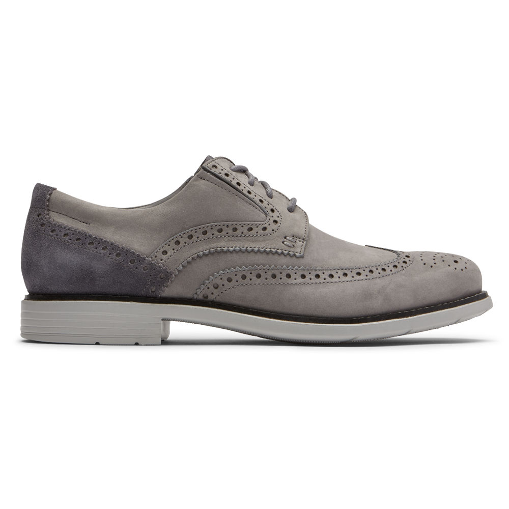 Rockport Mens Sneakers Grey - Total Motion Classic Dress Wingtip - UK 625-IBGZQE